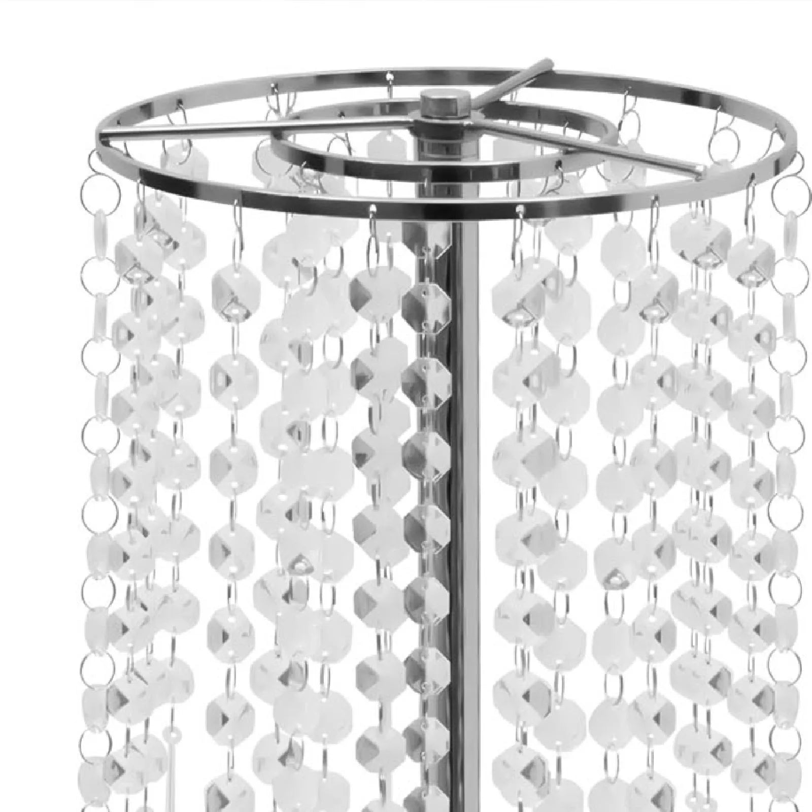 10Pcs Crystal Table Centerpieces Silver/Gold Metal Acrylic Flower Stand Wedding Party Centerpieces Home Decor