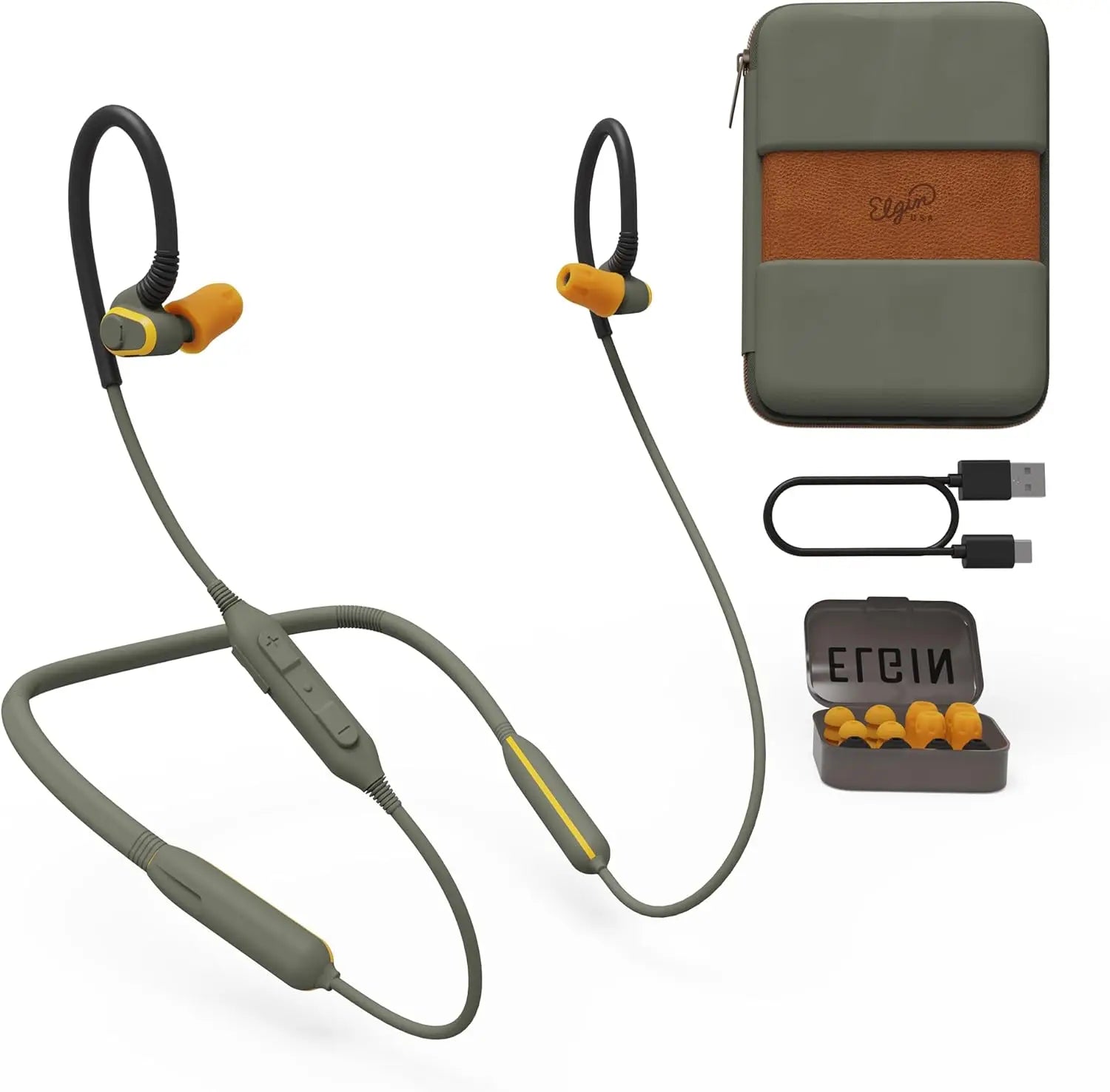 Bluetooth Earbuds with 31 dB Noise Reduction, IP67 Waterproof, 20-Hour Battery, Noise Canceling Mic for Work