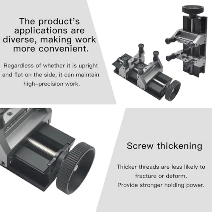 5-Speed Mini Electric Drill Pen with Benchtop Drill Press and AM ARROWMAX Precision Double-Ended Mini Bench Vise