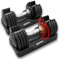 Adjustable Dumbbells Set 25lb 40lb 55lb 60lb Anti-Slip Metal Fast Adjust Weight Handle for Full Body Workout Fitness Training i