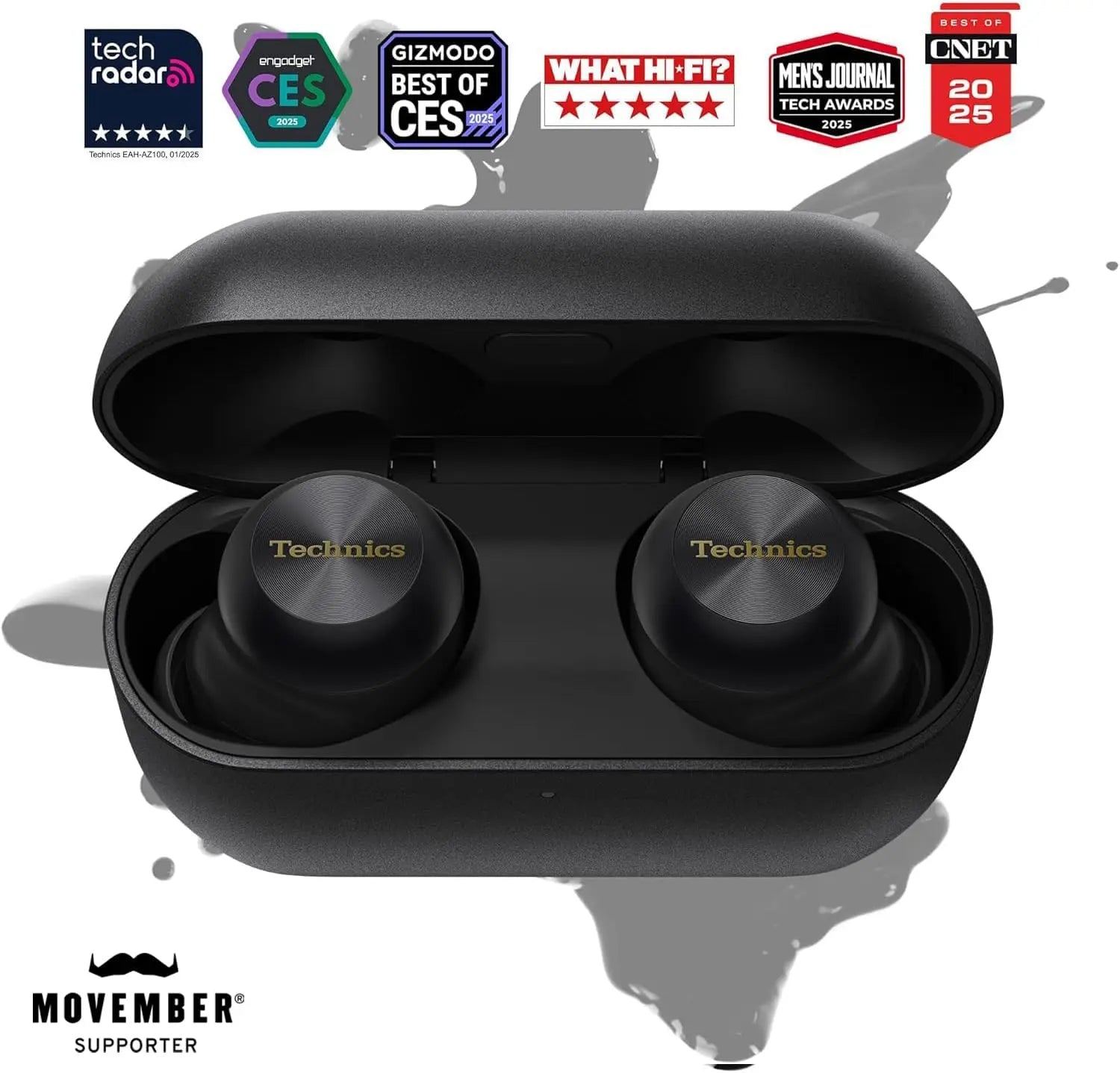 Wireless Earbuds with Dolby Atmos, Head Tracking, Adaptive Noise Cancelling, 10-Hour Battery & Wireless Charging