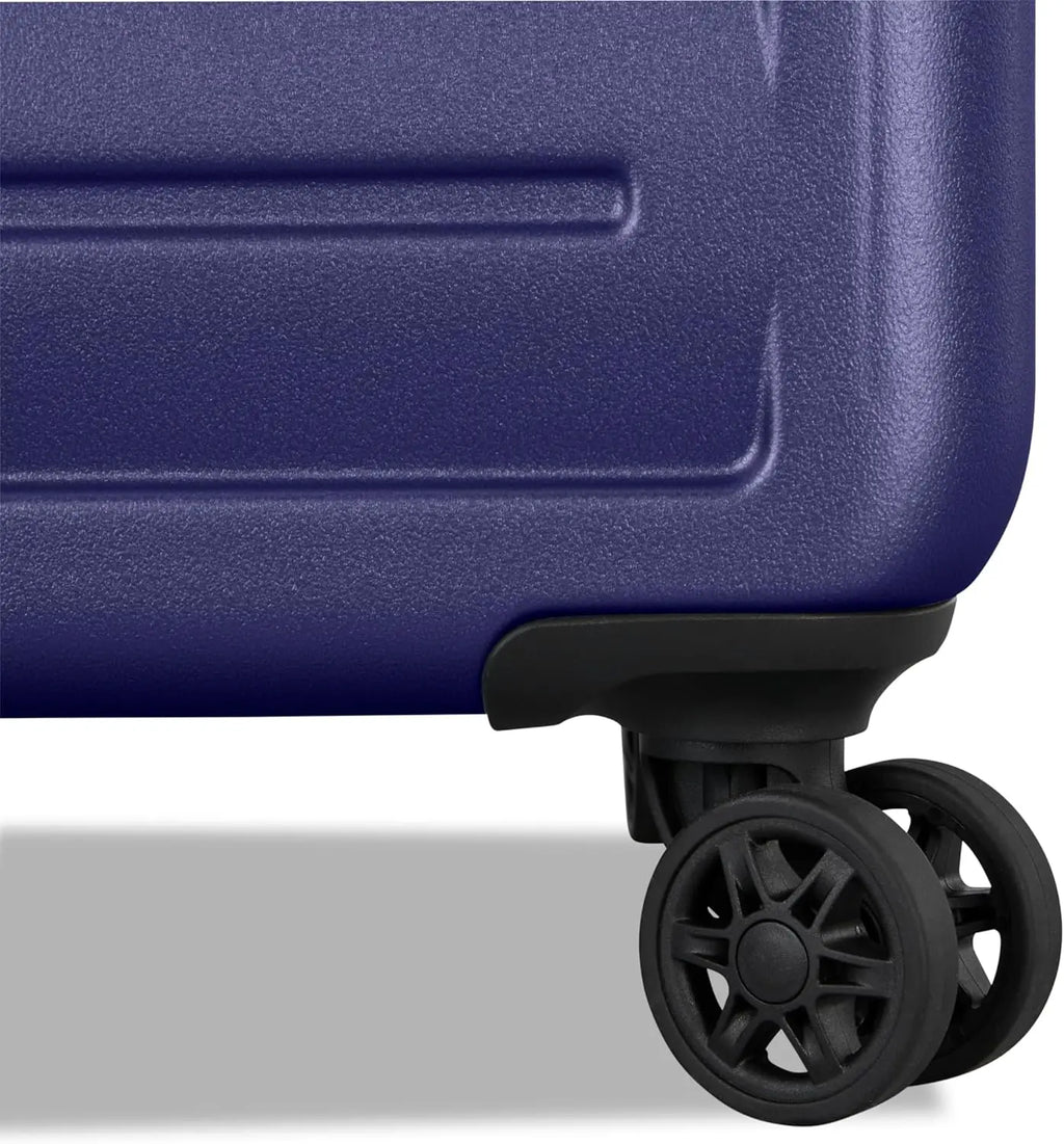 3-Piece Hardshell Luggage Set with 360° Spinner Wheels - Expandable Suitcases for Extended Travel - Dusk Purple