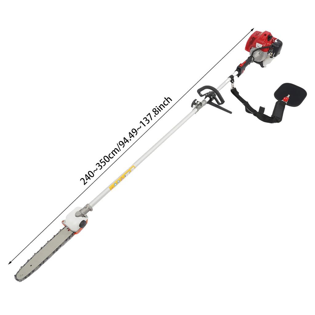 NEW 12"Gas Trimmer Saw Tree Trimmer Chainsaw Gas Powered Pole Saw Pruner Pruning Tree Branch Pruner Pruning Shears Tool