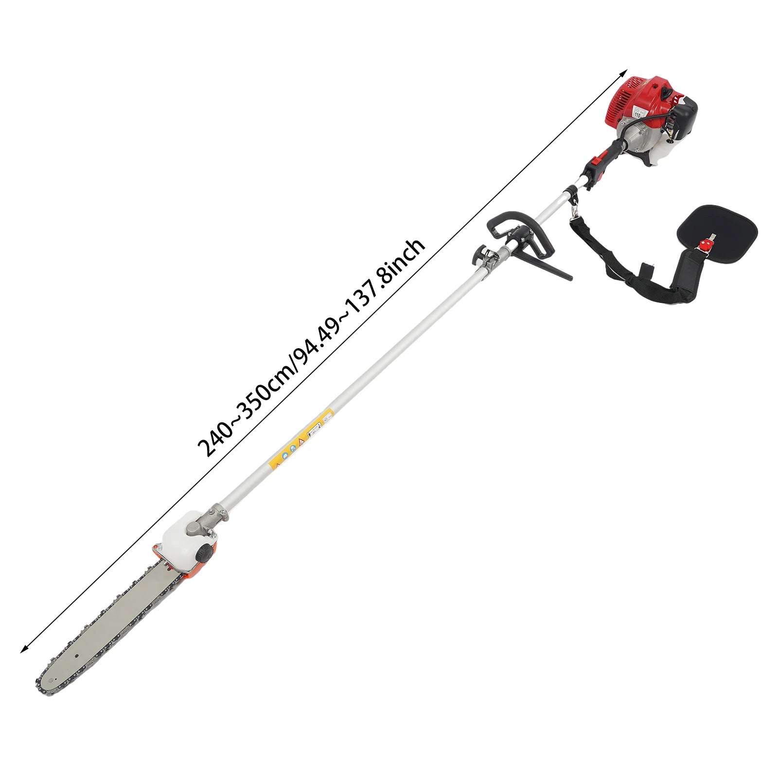 NEW 12"Gas Trimmer Saw Tree Trimmer Chainsaw Gas Powered Pole Saw Pruner Pruning Tree Branch Pruner Pruning Shears Tool