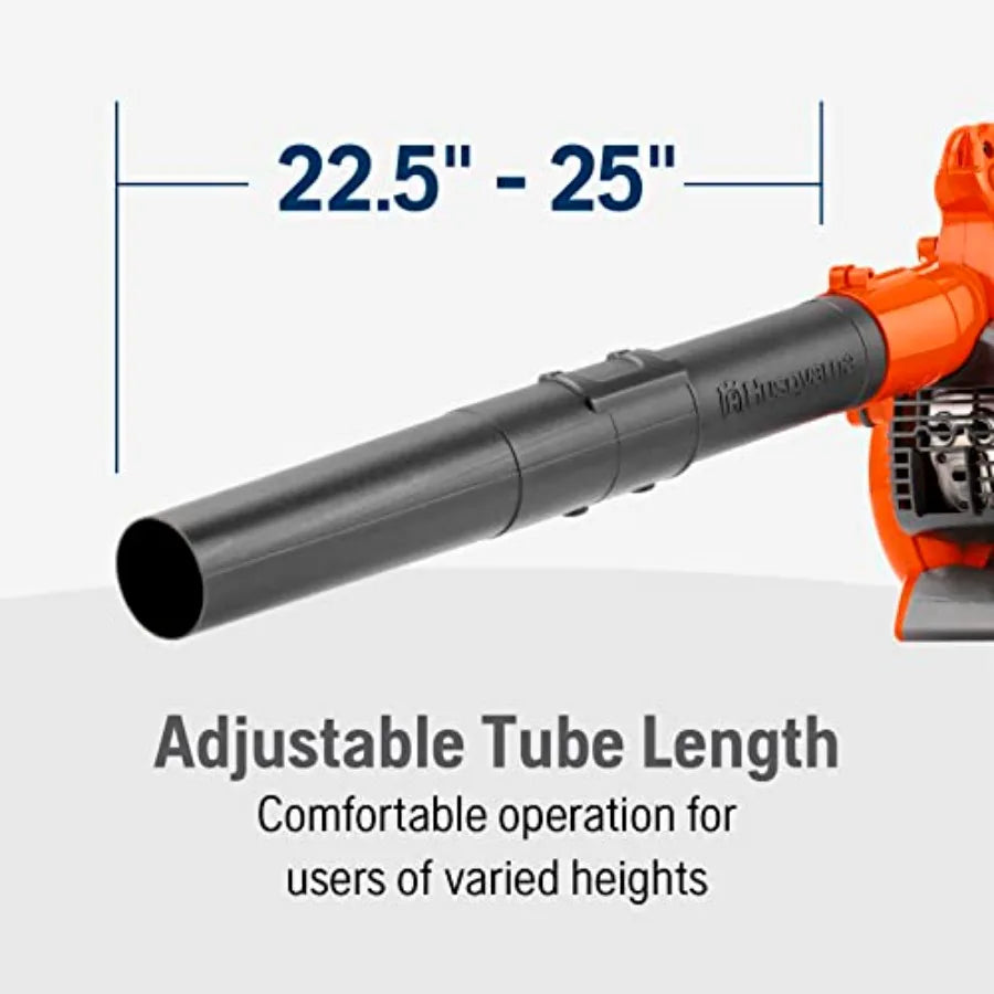 125B Gas Leaf Blower 28-cc 1.1-HP 2-Cycle Handheld Leaf Blower 470-CFM 170-MPH 12.5-N Powerful Clearing Performance and Ergonom