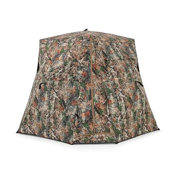 Portable 360° Transparent Hunting Blind One Way See Through Camo Hunting Tent for Deer Turkey Outdoor Shelter