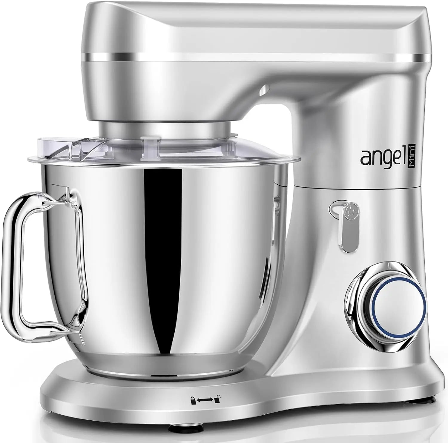 Mini Angel Stand Mixer, 10-Speed 5QT Kitchen Electric Mixer with Tilt-Head, Dough Hook, Whisk, Beater, Stainless Steel Bowl