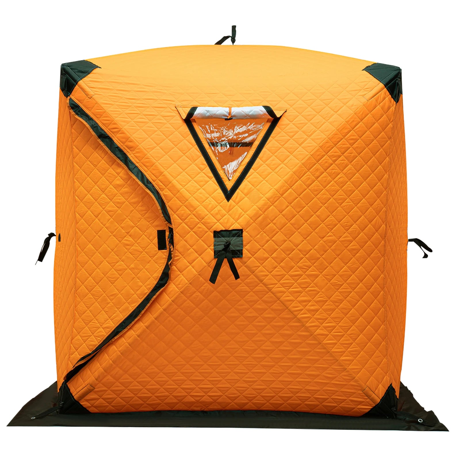 Outdoor Winter with Cotton Insulation, Windproof and Ice Proof Fishing House Equipment, Winter Fishing Cotton Tent - Orange