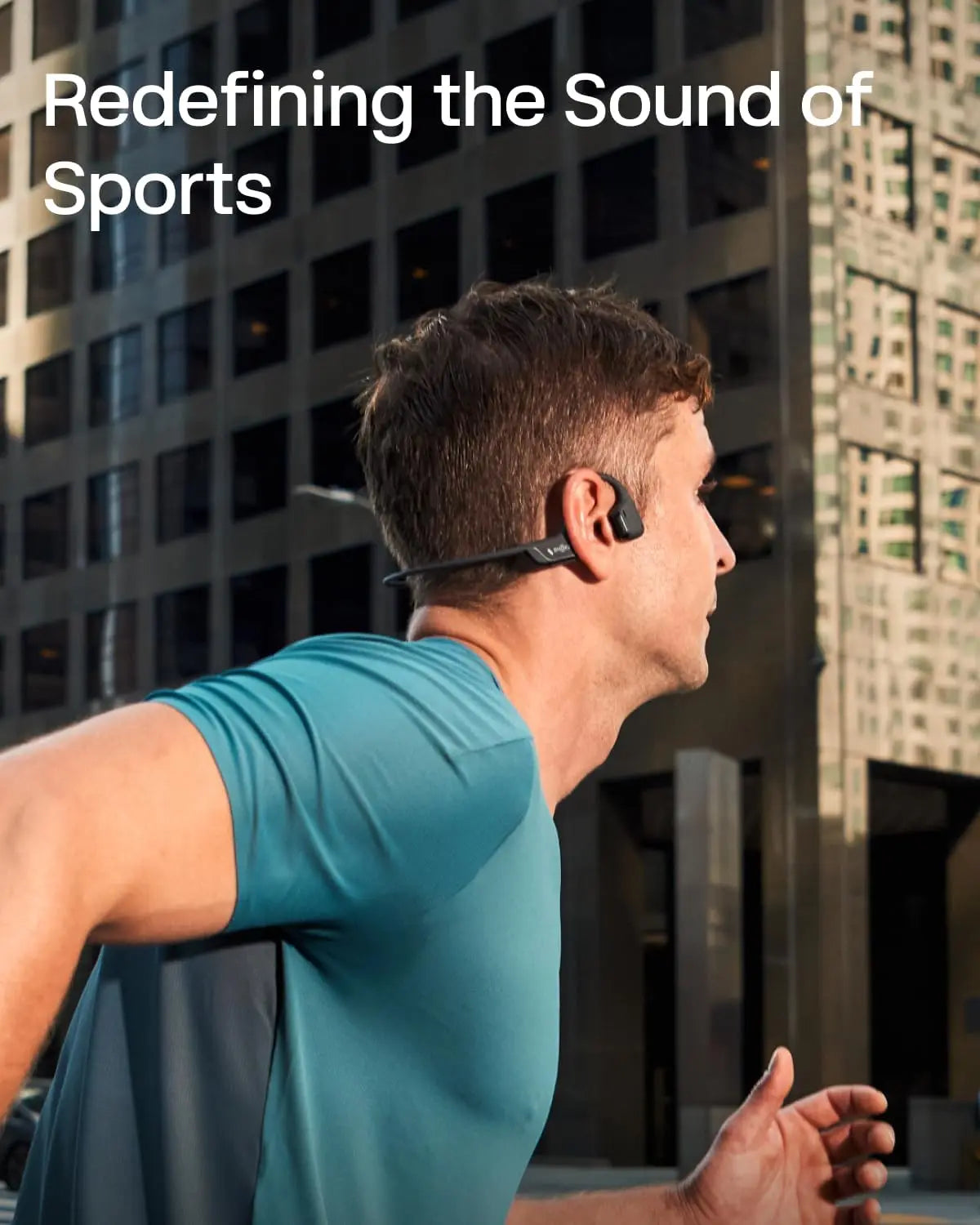 Open-Ear Bone Conduction Wireless Sport Headphones for Running and Workouts - Sweat Resistant, Deep Bass, Secure Fit