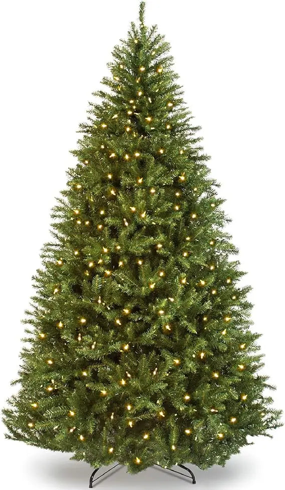 6ft Pre-lit Artificial Full Fir Lighted Holiday Decoration with Warm White Lights