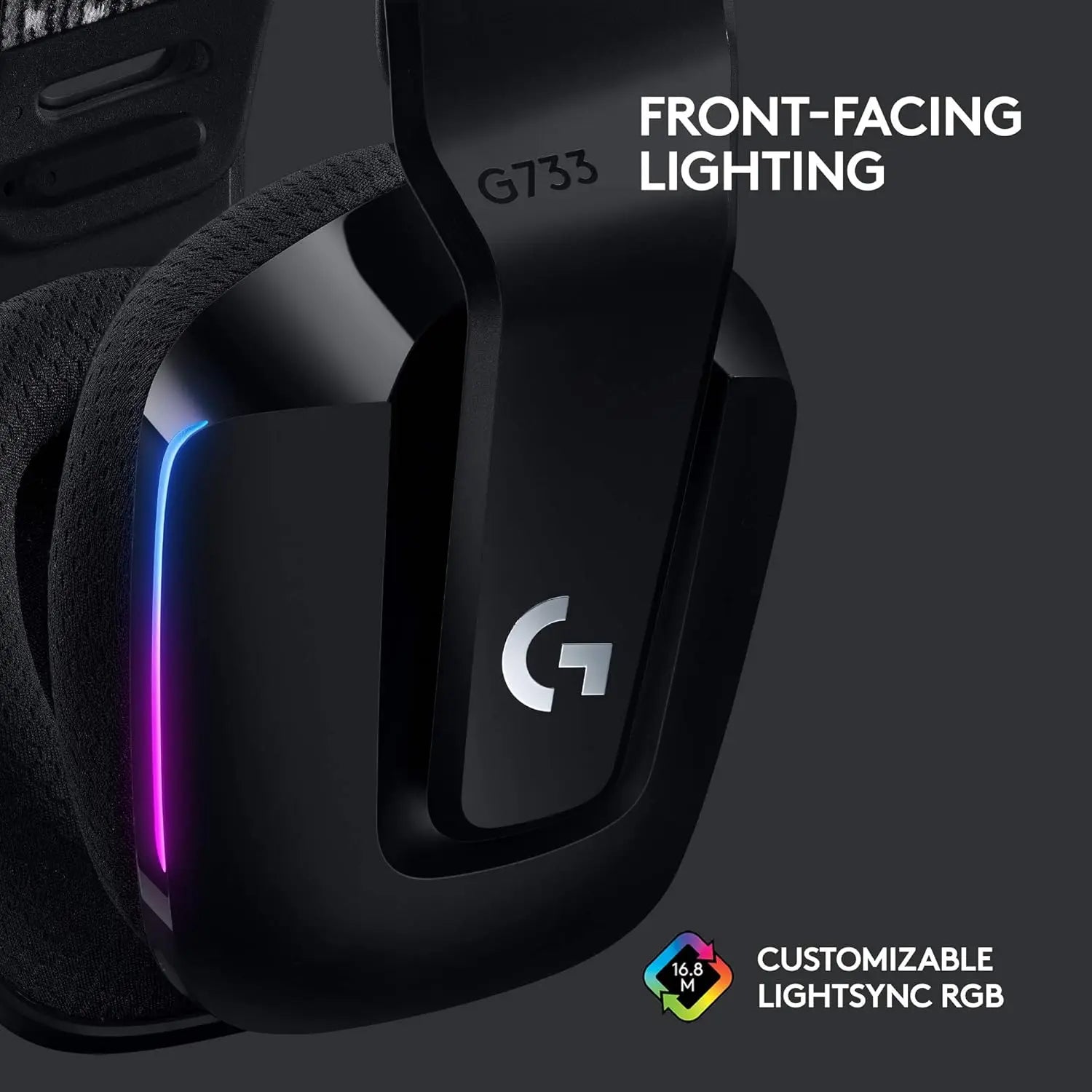 Wireless Gaming Headset with RGB Lights, Suspension Headband, Clear Mic, Pro Audio – Black, Compatible with PC, PS5, PS4, Switch