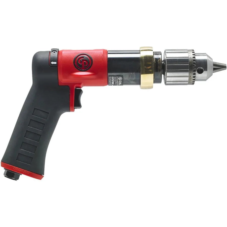 Pneumatic CP9789C Air Power Drill 1/2 Inch 13 mm with Keyed Chuck and Pistol Handle for Heavy-Duty Industrial Applicati