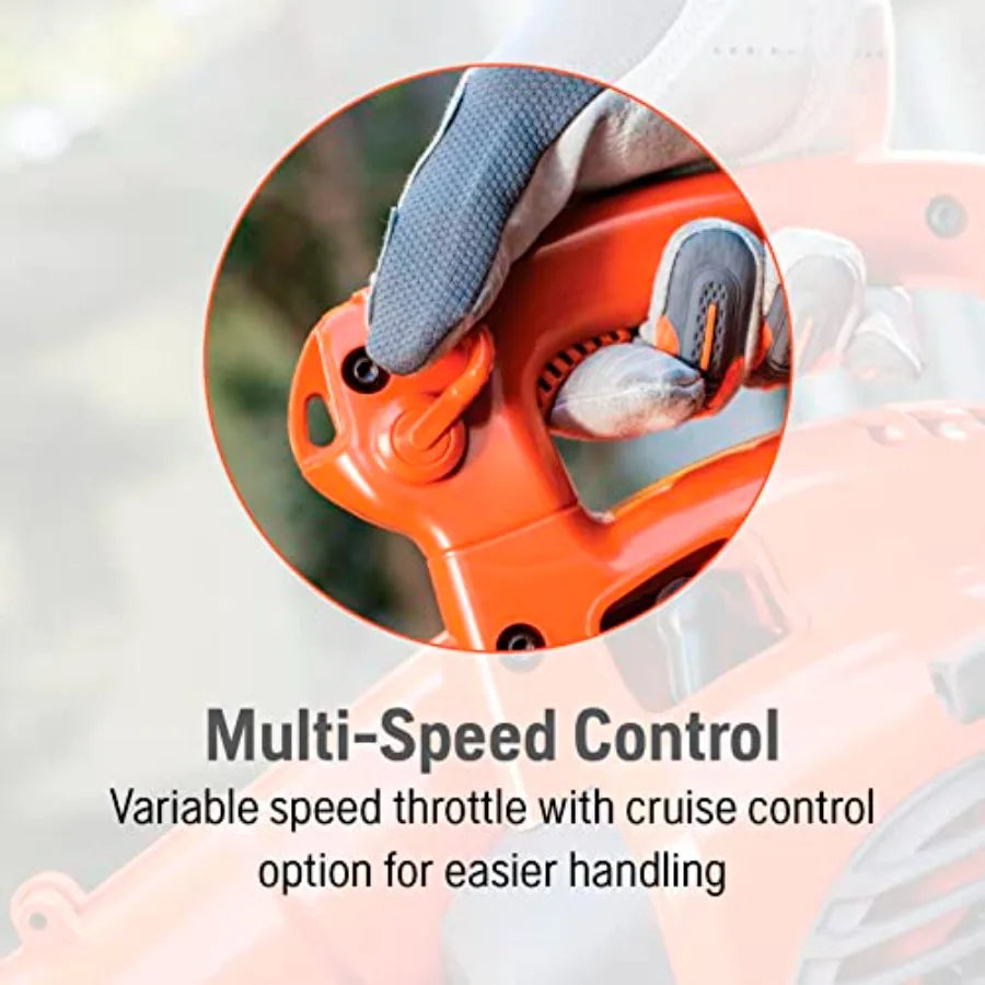 125B Gas Leaf Blower 28-cc 1.1-HP 2-Cycle Handheld Leaf Blower 470-CFM 170-MPH 12.5-N Powerful Clearing Performance and Ergonom
