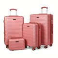 4Piece Expandable Luggage, ABS Travel Luggage Set With Dual Spinner Wheels, TSA Lock Hard Shell Durable Travel Bag Luggage Set 1