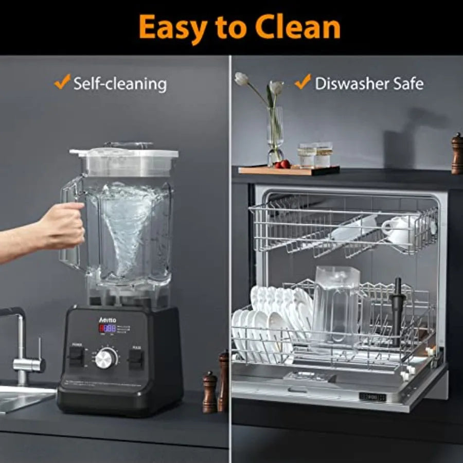 Blender Blenders for Kitchen with 1500-Watt Motor 68 Oz Large Capacity Professional Countertop Blenders for Ice Crush Frozen Dr
