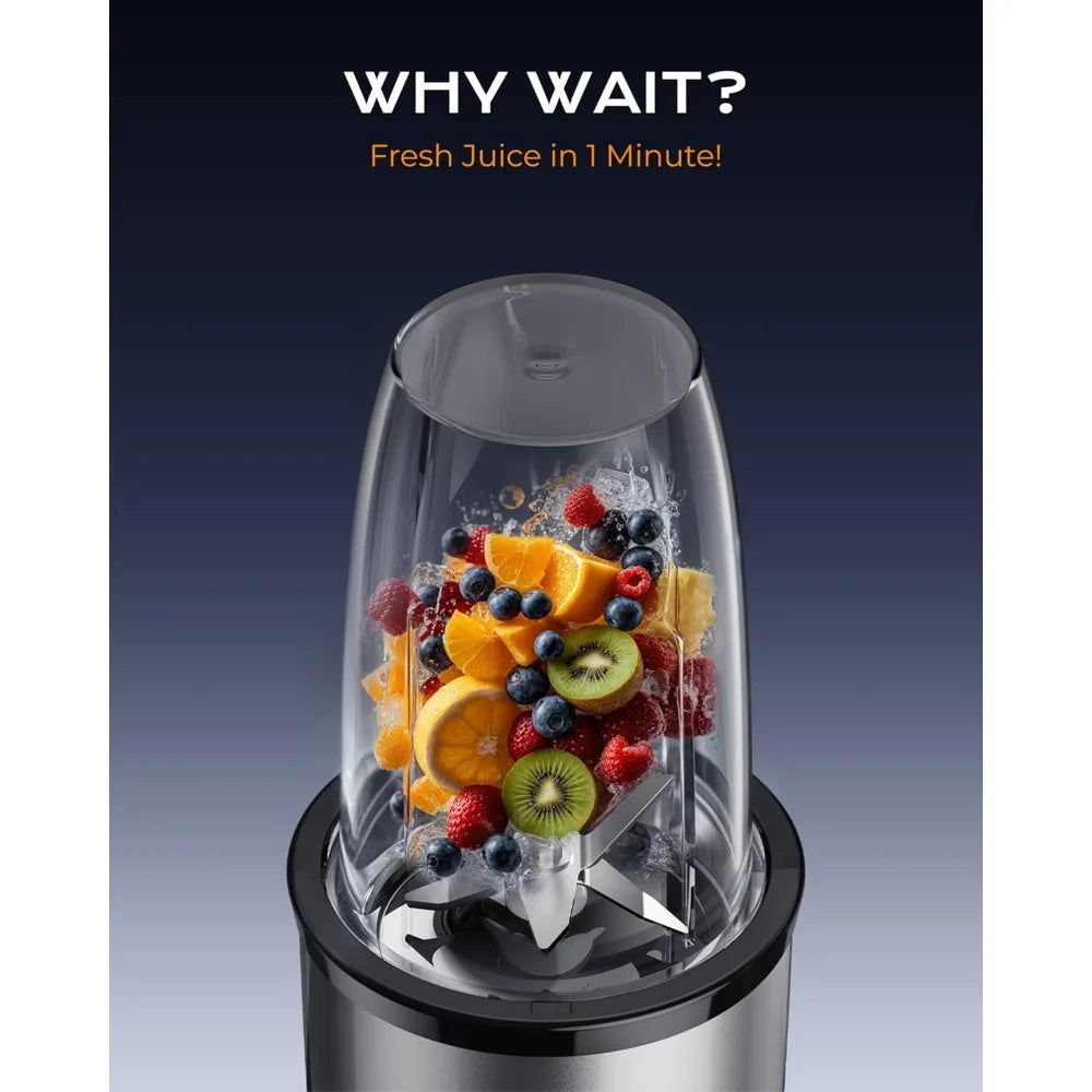 1000W Personal Smoothie Blender with 24oz 19oz 10oz BPA Free Cups for Shakes Frozen Fruit Baby Food Spice Grinding