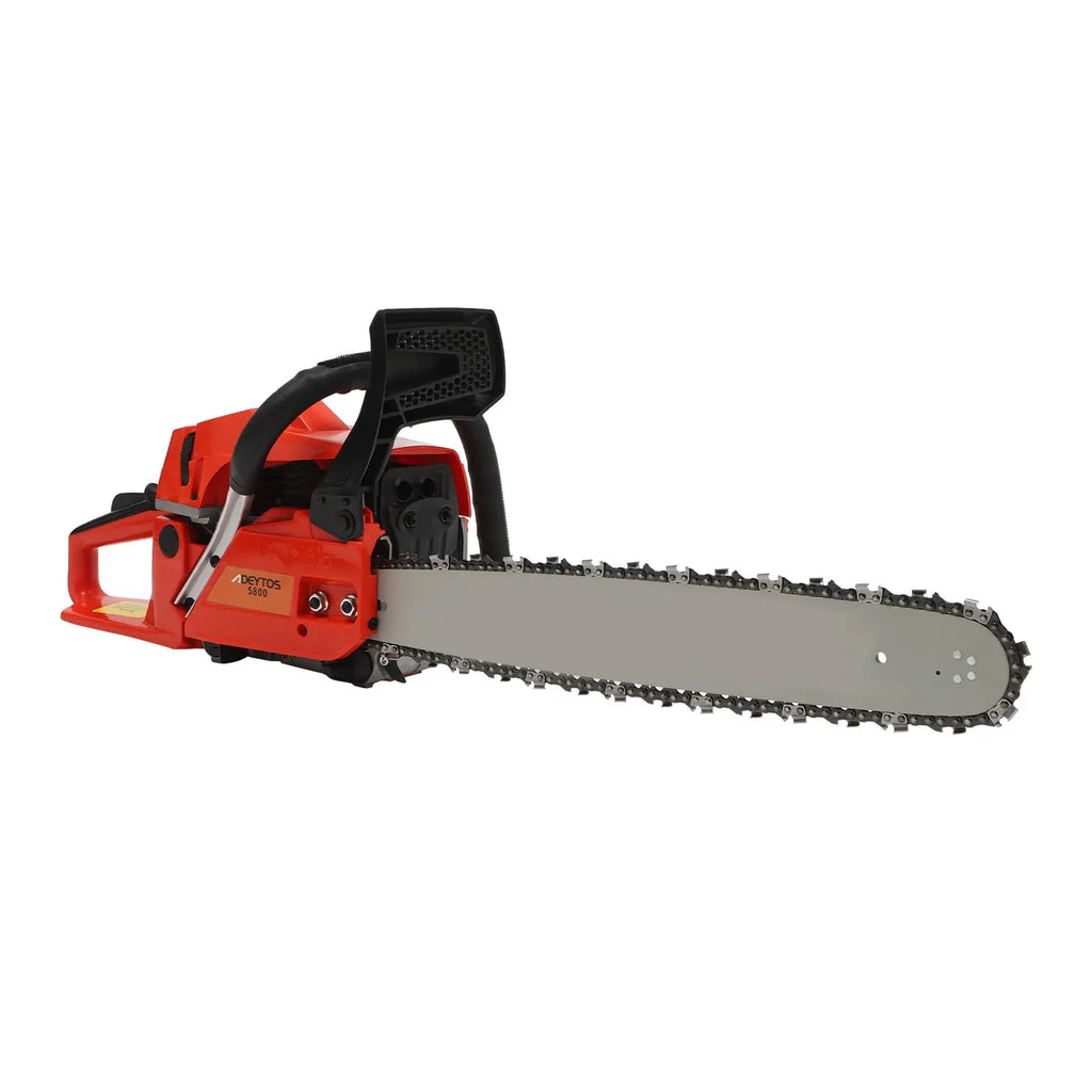 58CC 2-Stroke 20” Chainsaw, Portable Gas Powered Chain saws, Handed Petrol Woodcutting Saw Gasoline Chain Saw for Cutting Tree W