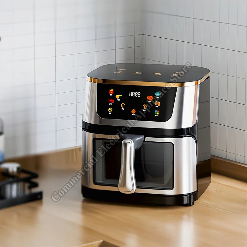 Air Fryer Electric Visible Large Capacity Oil-free Convection Oven Household Kitchen Appliances Multifunctional Air Fryer