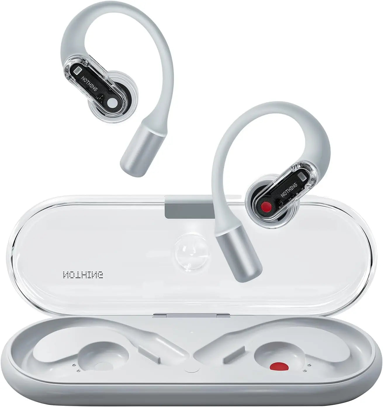 Lightweight Open-Ear Bluetooth Earbuds with Adjustable Hooks, Clear Calls, Fast Charging & 30-Hour Playback