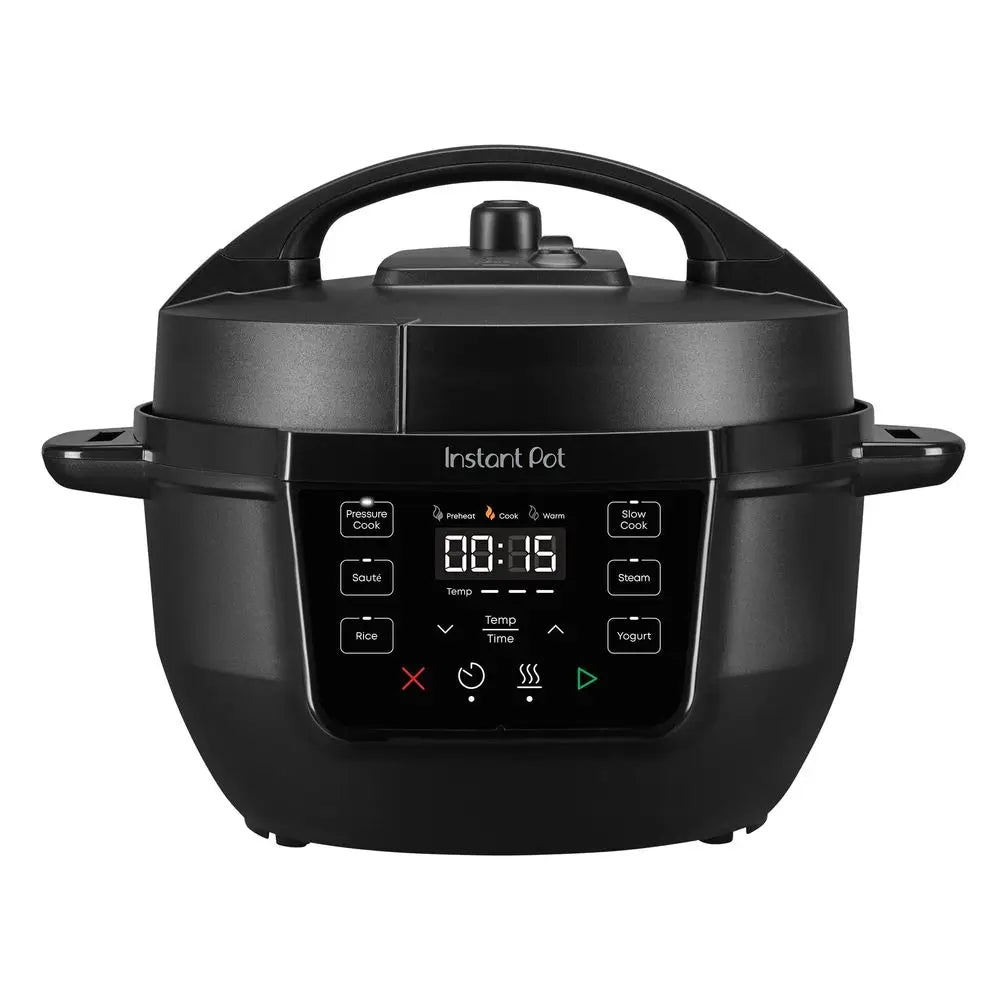4QT RIO Mini 7in1 MultiCooker, Pressure Cooker, Slow cook, Saute, Steam, Rice Maker, Yogurt, amp Warmer, Black, 4 Quarts