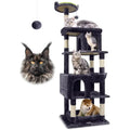 GloHeavy Duty Cat Trees or Large Cats, Sturdy 72in Maine Coon Cat Tree or Large Cats 20 lbs+ Heavy Duty Cat Tower or Adult Bigge