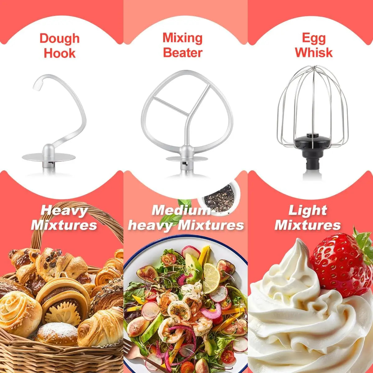 Digital Stand Mixer with Timer, 8 Speeds, 5-Quart Capacity, Tilt-Head Design for Easy Baking