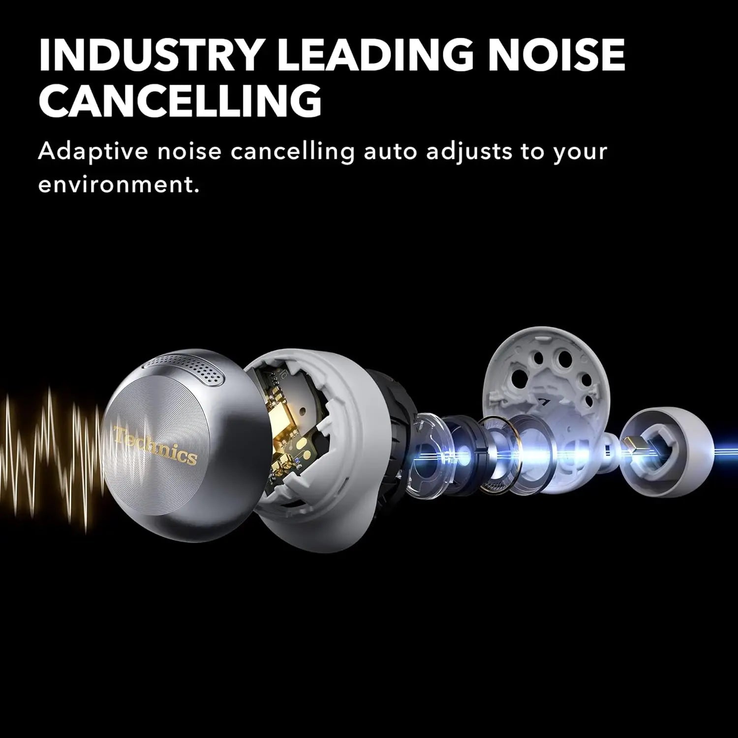 Wireless Earbuds with Dolby Atmos, Head Tracking, Adaptive Noise Cancelling, 10-Hour Battery & Wireless Charging
