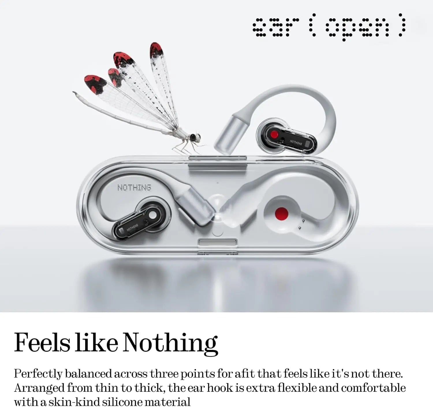 Lightweight Open-Ear Bluetooth Earbuds with Adjustable Hooks, Clear Calls, Fast Charging & 30-Hour Playback