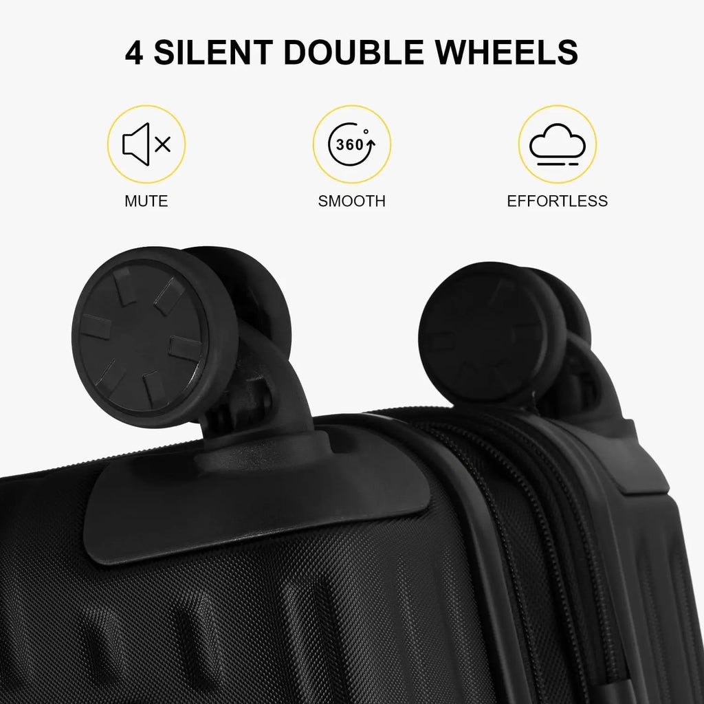 20 Inch Expandable Hard Shell Carry-on Luggage with Front Compartment, Lightweight Suitcase for Airplane Travel, TSA Lock