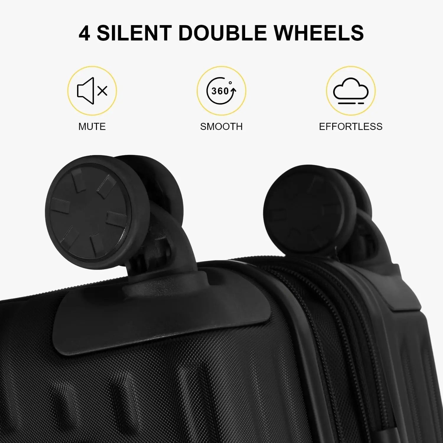20 Inch Expandable Hard Shell Carry-on Luggage with Front Compartment, Lightweight Suitcase for Airplane Travel, TSA Lock