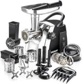 Electric Meat Grinder with Slicer, Shredder, and Sausage Stuffer - 6-in-1 Home Kitchen Appliance