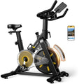 Indoor Exercise Bike with APP Connectivity for Home Gym Cardio 300 lbs Ccity Quiet Stationary Bike with Adjustable Seat and Tab