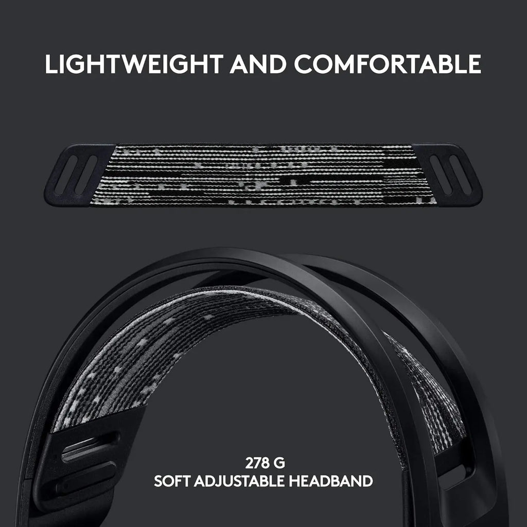 Wireless Gaming Headset with RGB Lights, Suspension Headband, Clear Mic, Pro Audio – Black, Compatible with PC, PS5, PS4, Switch