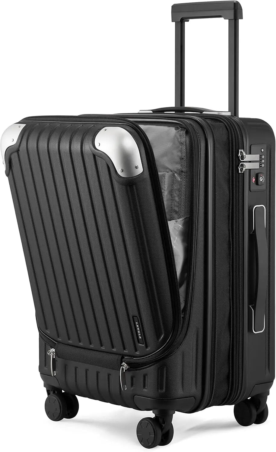 20 Inch Expandable Hard Shell Carry-on Luggage with Front Compartment, Lightweight Suitcase for Airplane Travel, TSA Lock