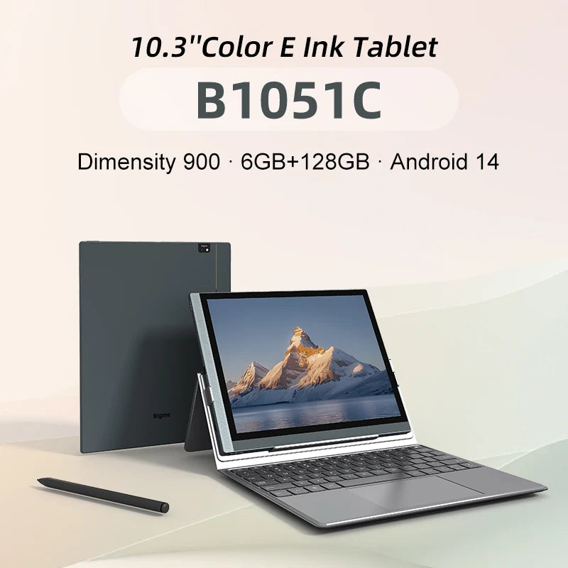 Bigme B1051C E-ink Screen Tablet 10.3 inch Ebook Reader, CPU Dimensity 900 with 6 +128GB, Android 14 Support Google Play Ereader