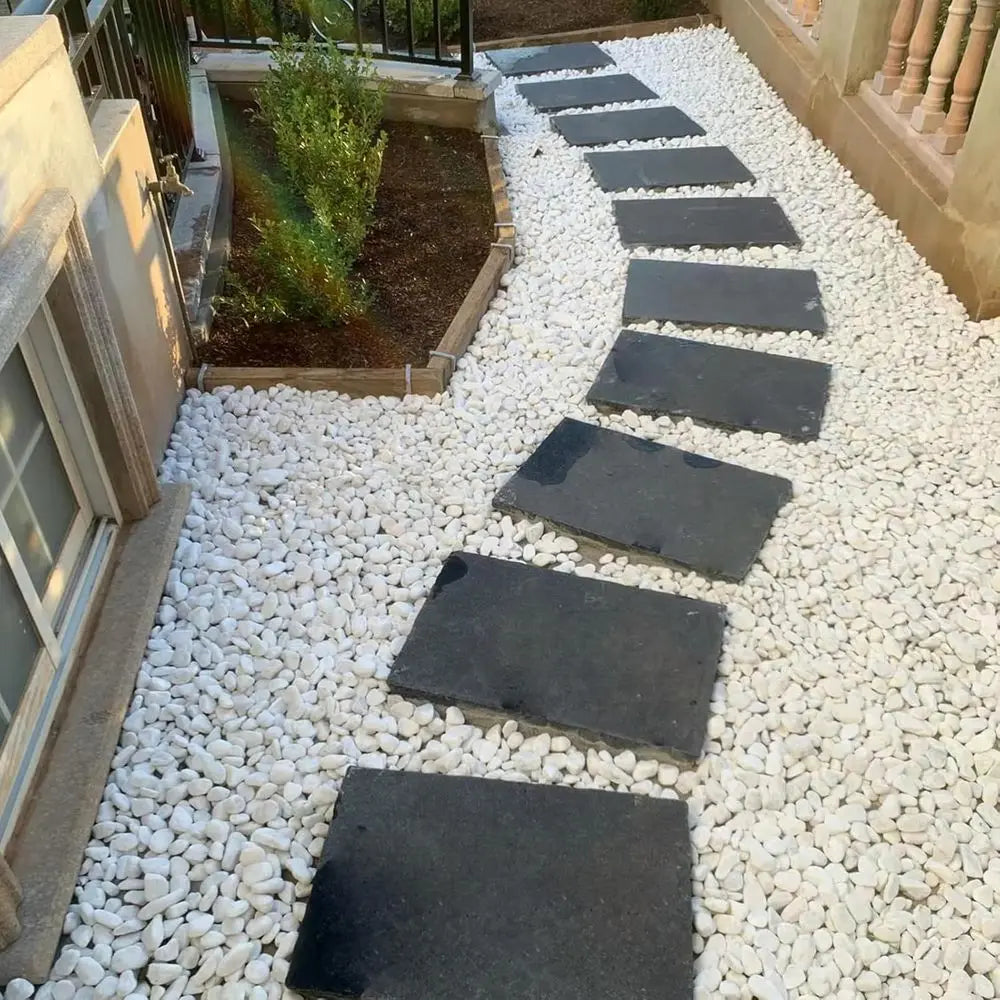 40 lbs White Rocks or Lanng, 1-2 Inch White Gravel. Decorative Pebbles Stones or Plants, Vases, Crat and Garden