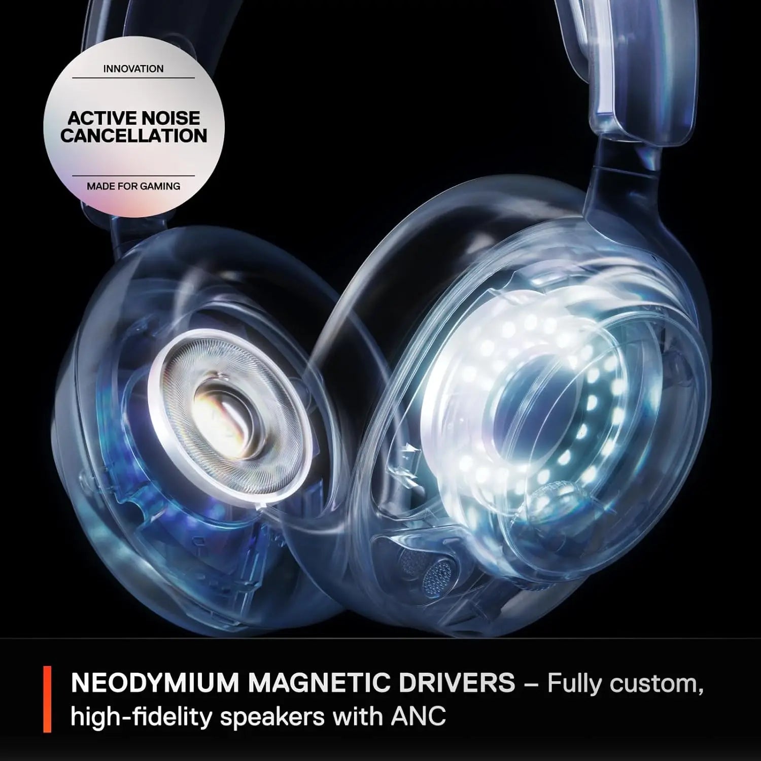Multi-System Wireless Gaming Headset with Active Noise Cancellation, Premium Hi-Fi Drivers, and ClearCast Mic (Renewed)