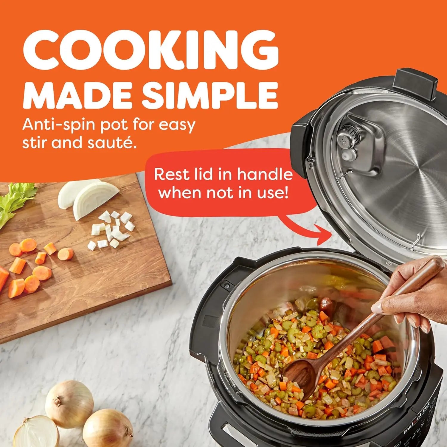 6QT 7-in-1 Multi-Cooker: Pressure Cook, Slow Cook, Sauté, Steam, Rice Maker & Warmer