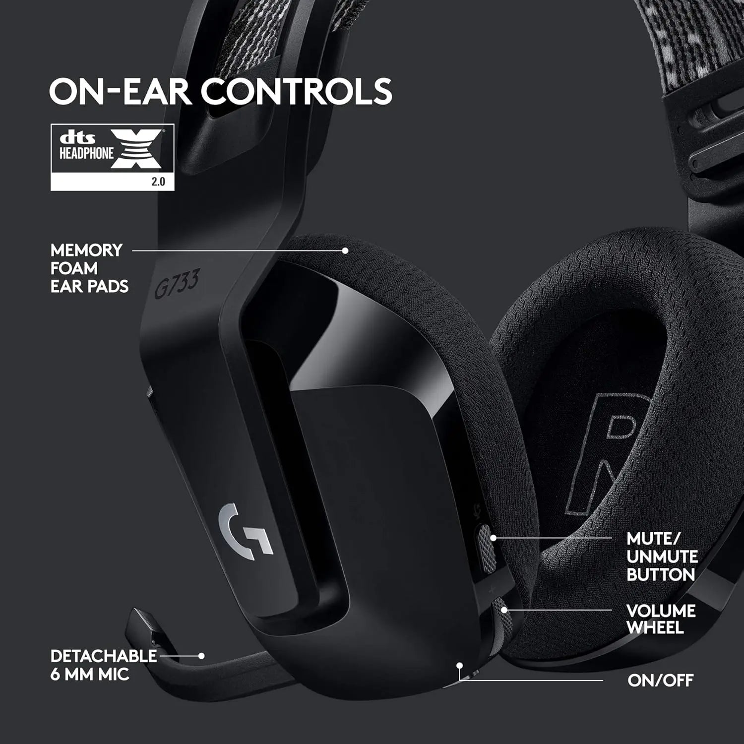 Wireless Gaming Headset with RGB Lights, Suspension Headband, Clear Mic, Pro Audio – Black, Compatible with PC, PS5, PS4, Switch