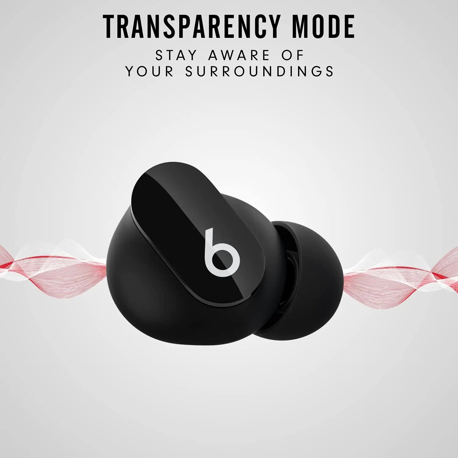 True Wireless Noise Cancelling Earbuds with IPX4 Rating, Sweat Resistant, Compatible with Apple & Android - Black