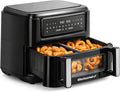 Dual Zone Air Fryer Oven 11QT with Sync Finish, PFAS Free Nonstick, 10 Presets for Air Fry Bake Roast